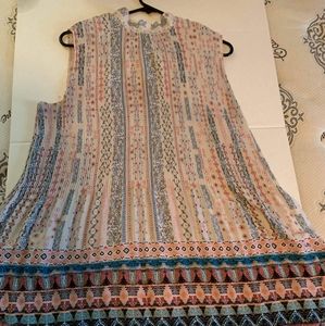 Sleeveless Patterned Dress